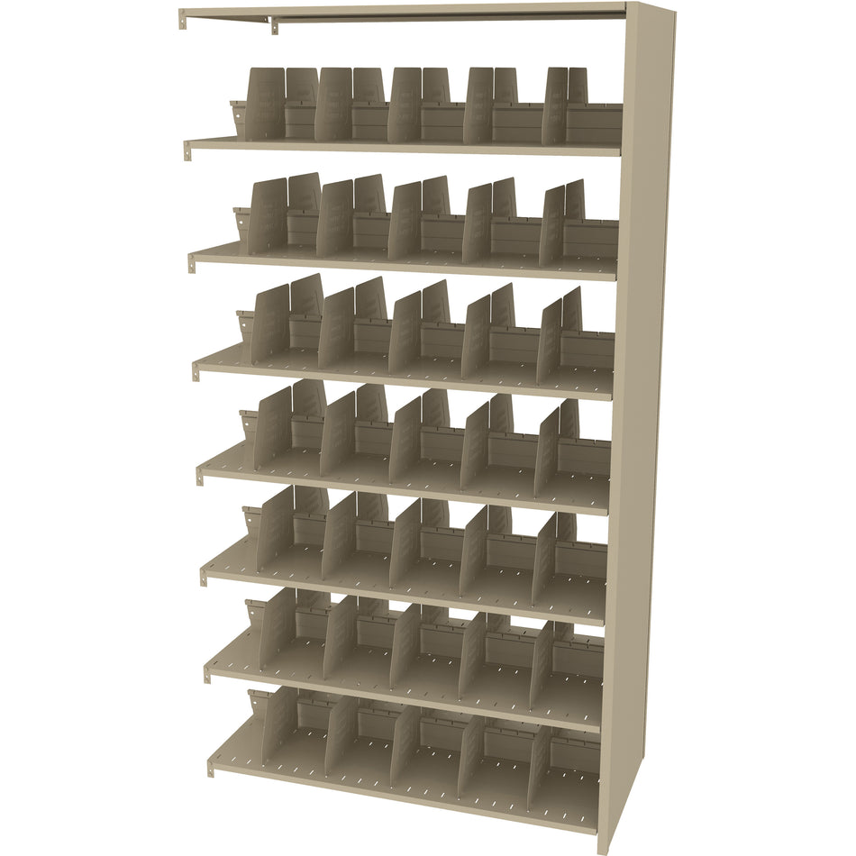 Tennsco 88" High Double Entry Imperial Shelving Adder Unit - 14 Openings, 248848AC