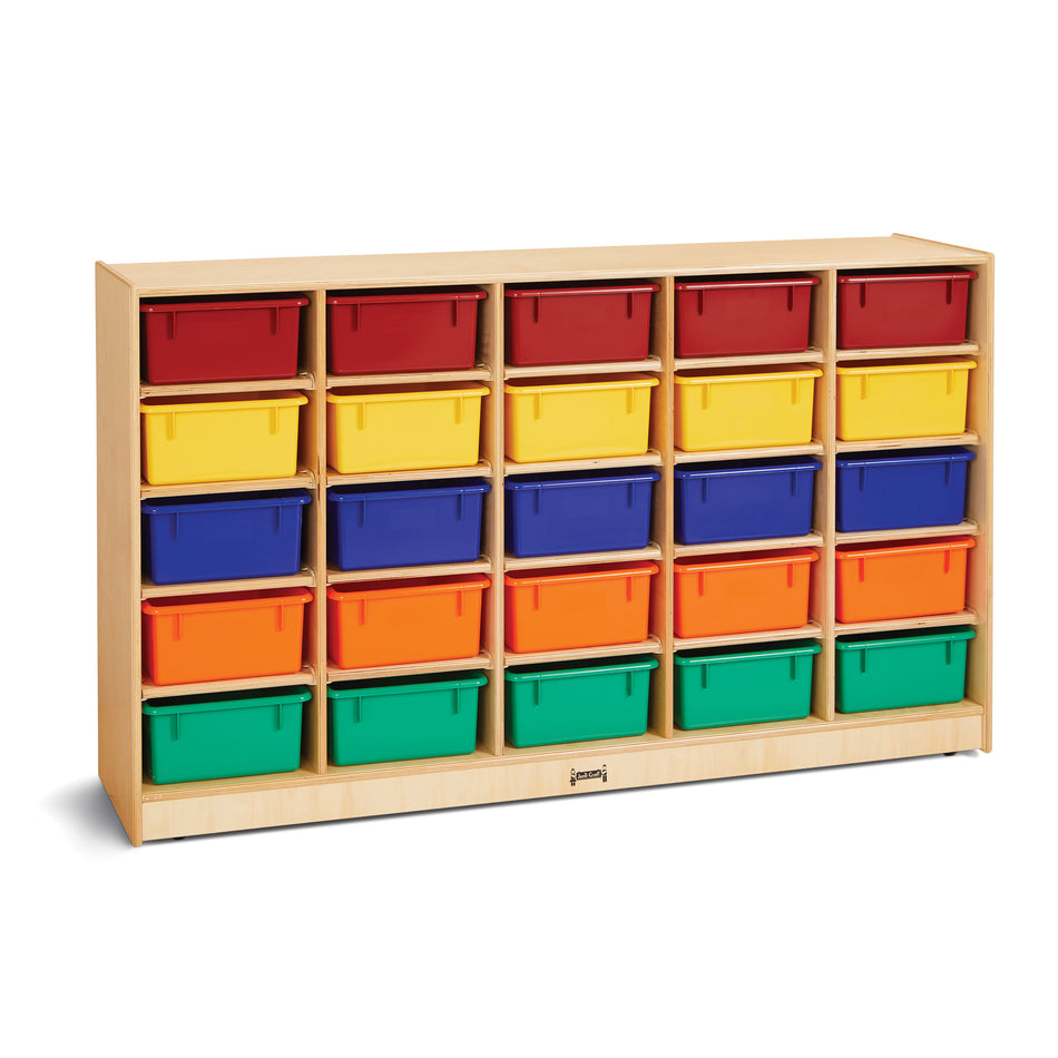 4026JC, Jonti-Craft 25 Tub Mobile Storage - with Colored Tubs