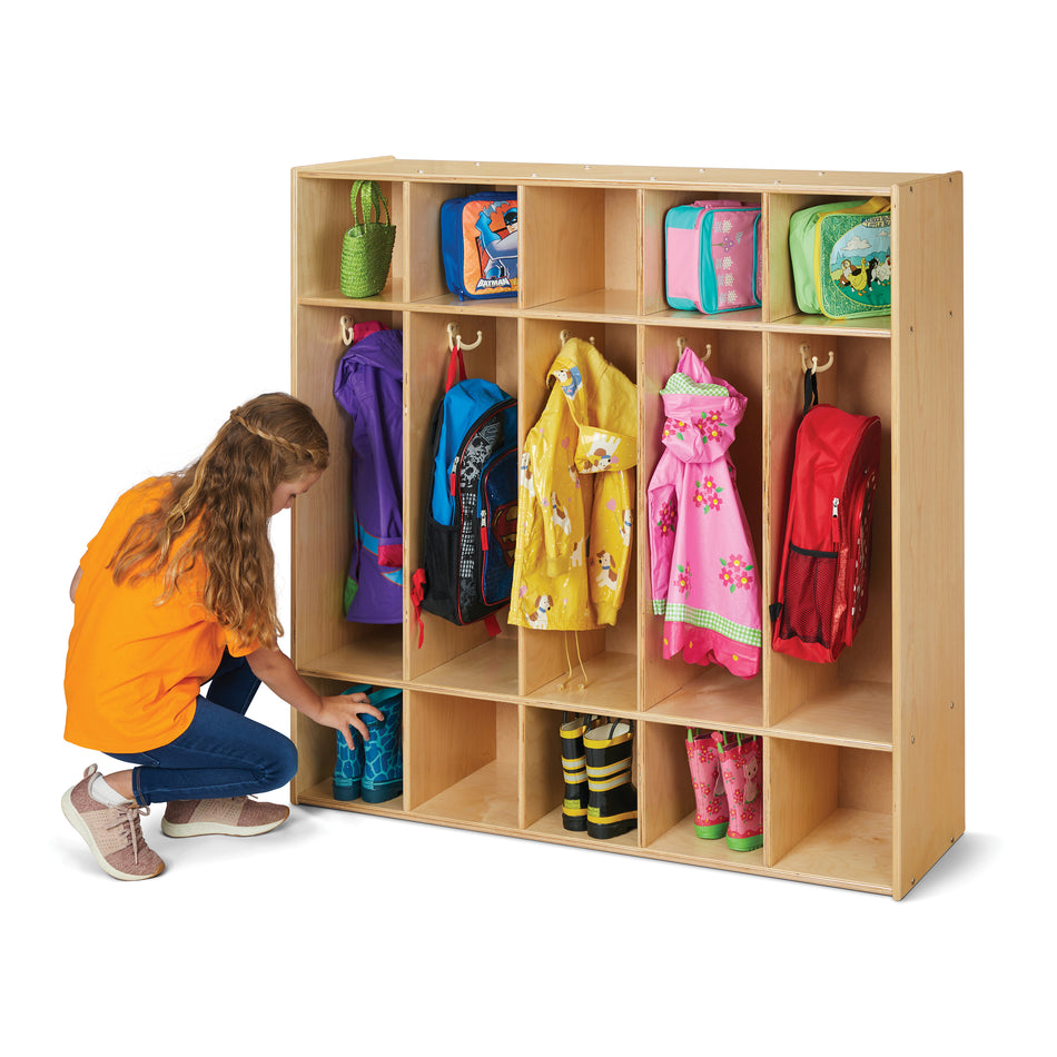 7106YT, Young Time 5 Section Coat Locker