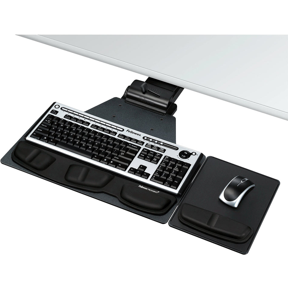 Fellowes Professional Series Corner Executive Keyboard Tray, 8035901