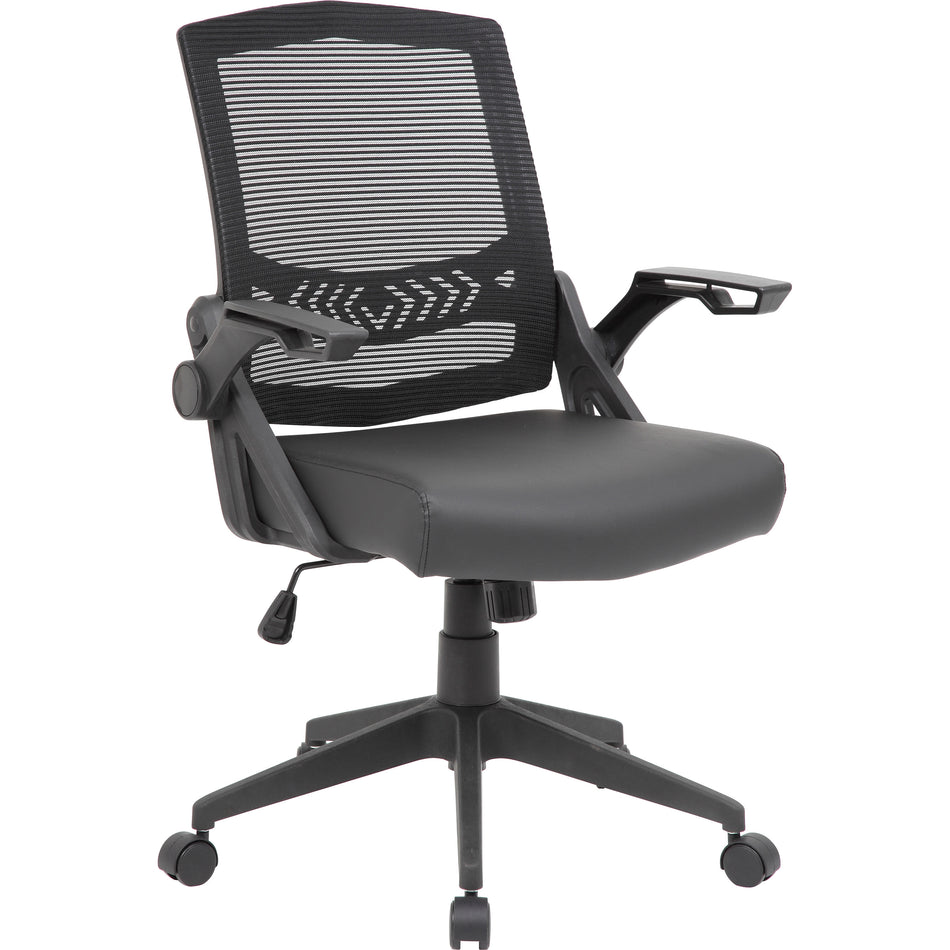 Mesh Flip Arm Task Chair, B6223-BK