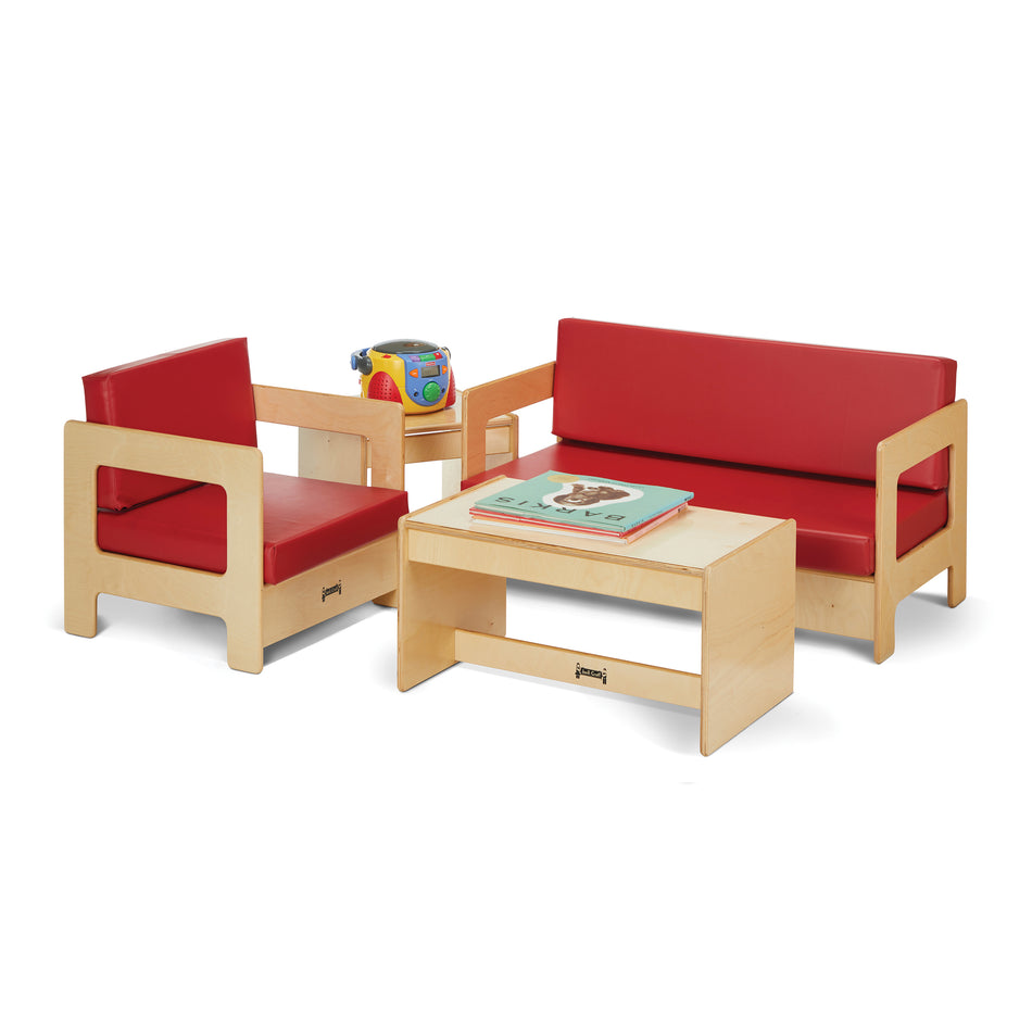 0380JC, Jonti-Craft Living Room 4 Piece Set - Red