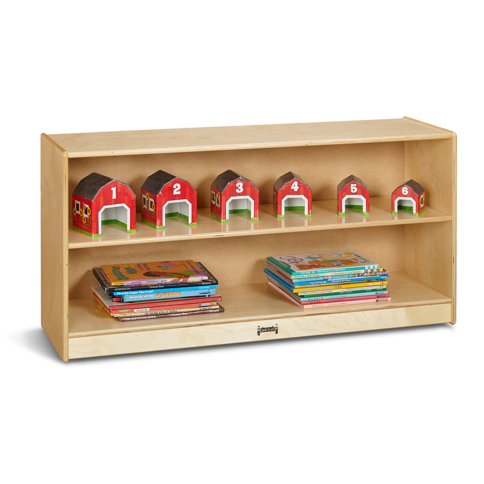 0798JC, Jonti-Craft Toddler Adjustable Mobile Straight-Shelf