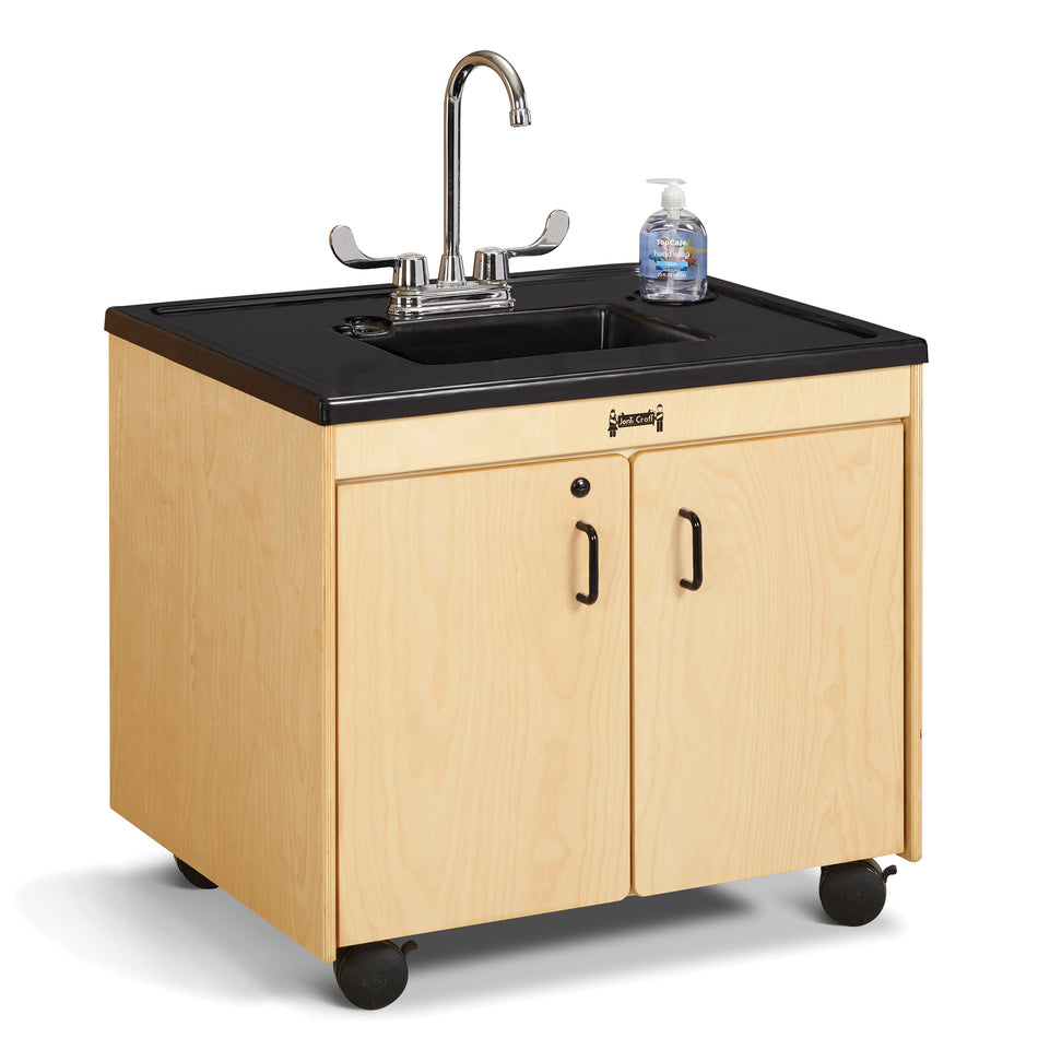 1370JC, Jonti-Craft Clean Hands Helper Portable Sink - 26" Counter - Plastic Sink