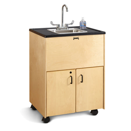 1373JC, Jonti-Craft Clean Hands Helper Portable Sink- 38" Counter - Stainless Steel Sink