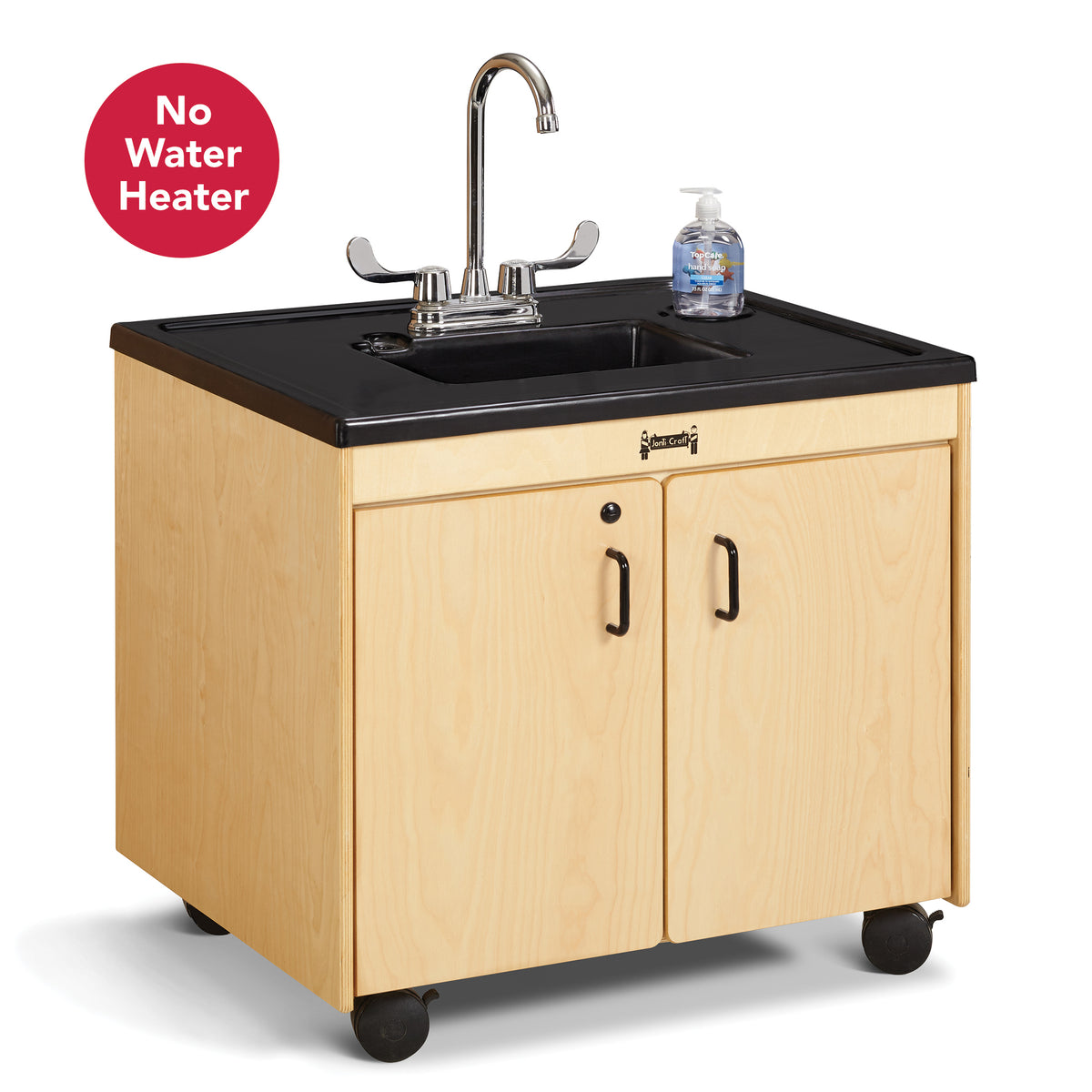 1380JC, Jonti-Craft Clean Hands Helper without Heater - 26" Counter - Plastic Sink