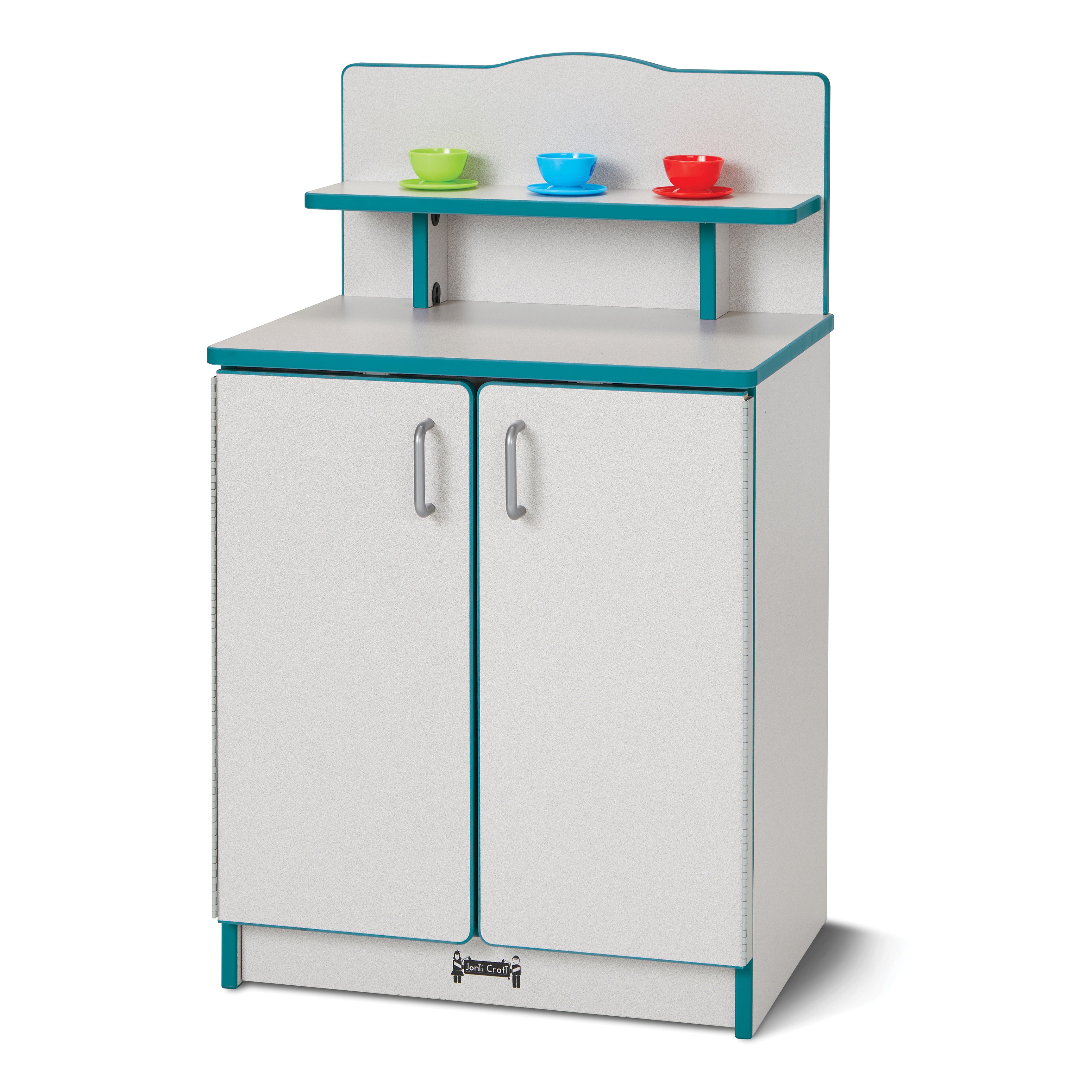 2407JCWW005, Rainbow Accents Culinary Creations Kitchen Cupboard - Teal