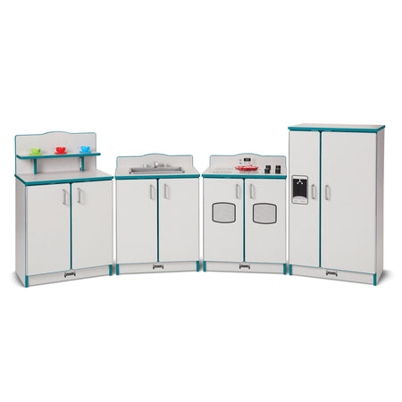 2411JCWW005, Rainbow Accents Culinary Creations Kitchen 4 Piece Set - Teal