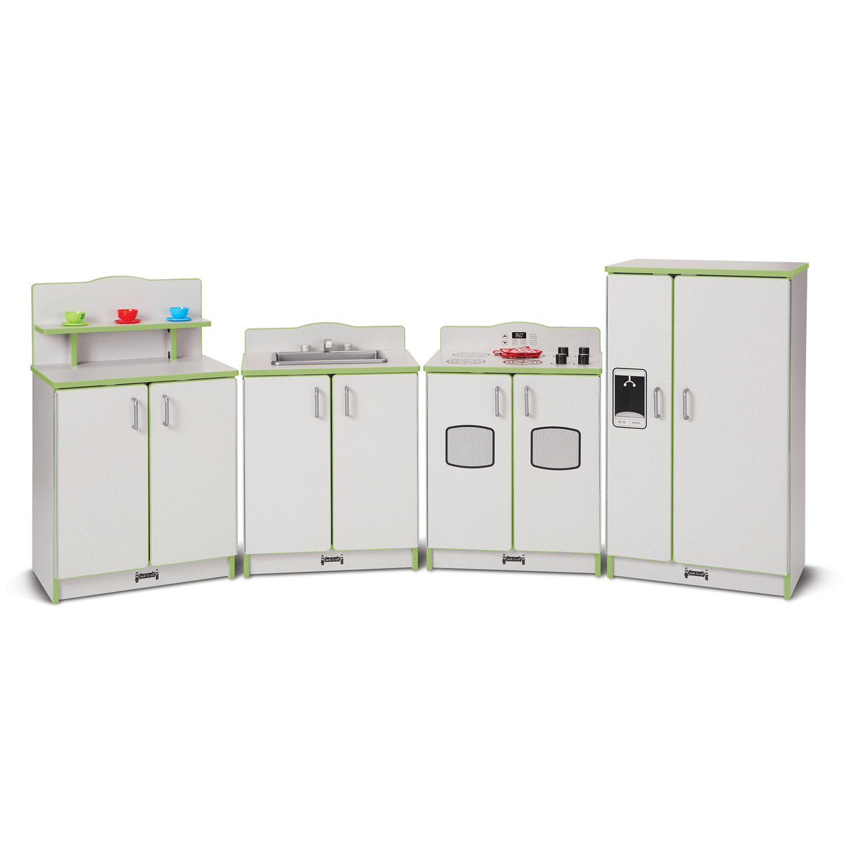2411JCWW130, Rainbow Accents Culinary Creations Kitchen 4 Piece Set - Key Lime Green