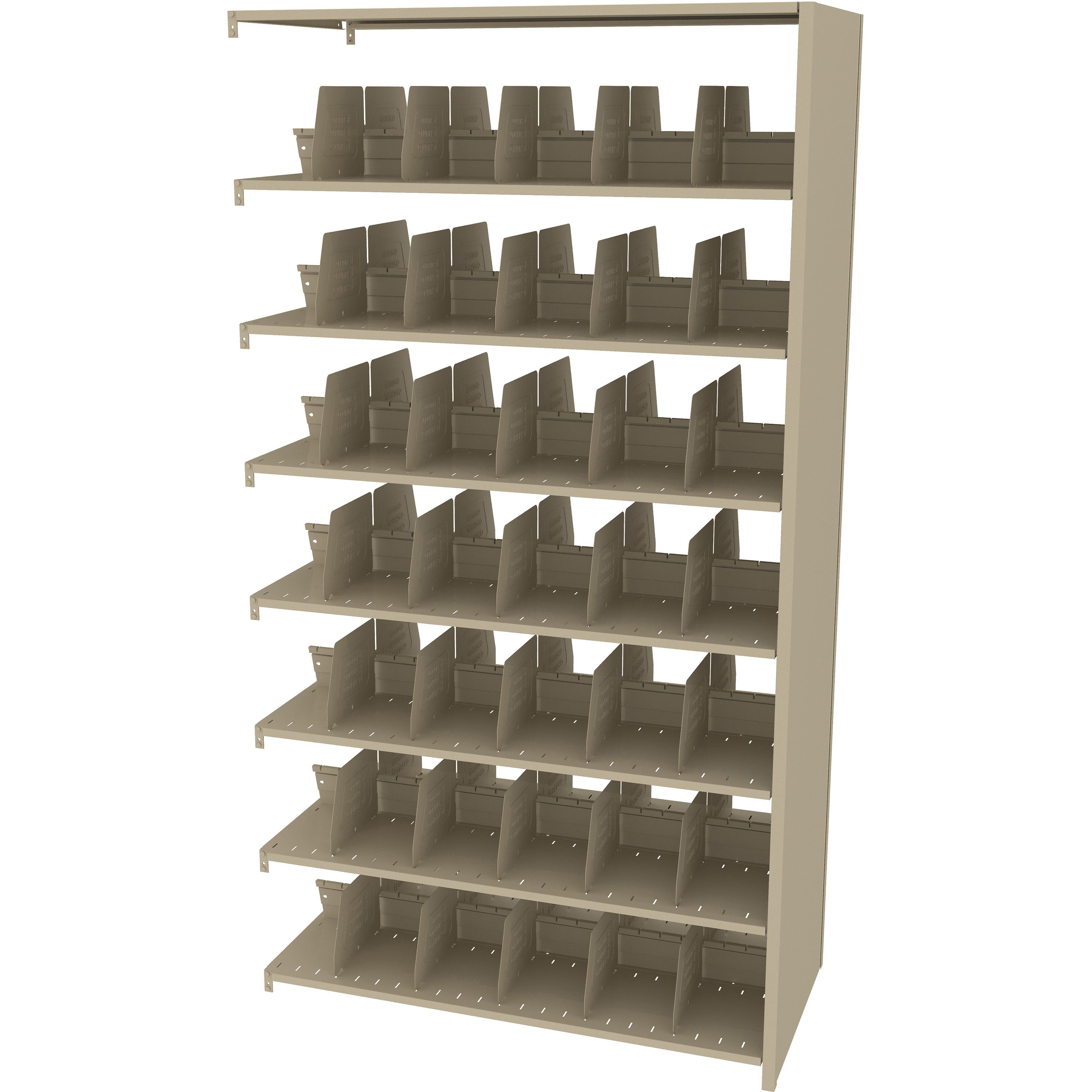 Tennsco 88" High Double Entry Imperial Shelving Adder Unit - 14 Openings, 248848AC