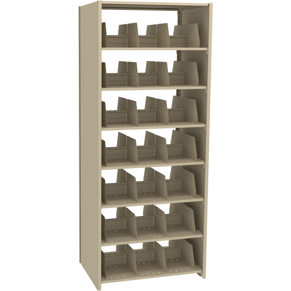 Tennsco 88" High Double Entry Imperial Shelving Starter Unit - 14 Openings, 2488PC