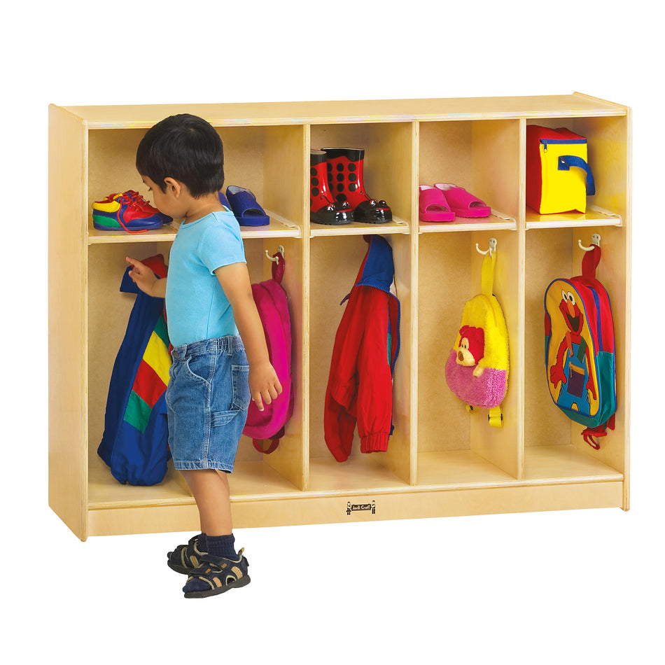 2684JC, Jonti-Craft Toddler 5 Section Coat Locker
