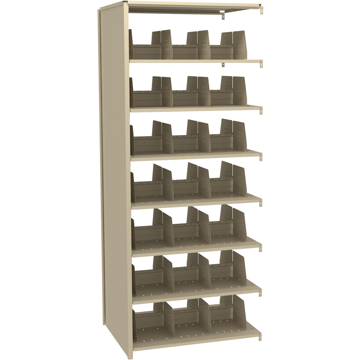 Tennsco 88" High Double Entry Imperial Shelving Adder Unit - 14 Openings, 3088AC