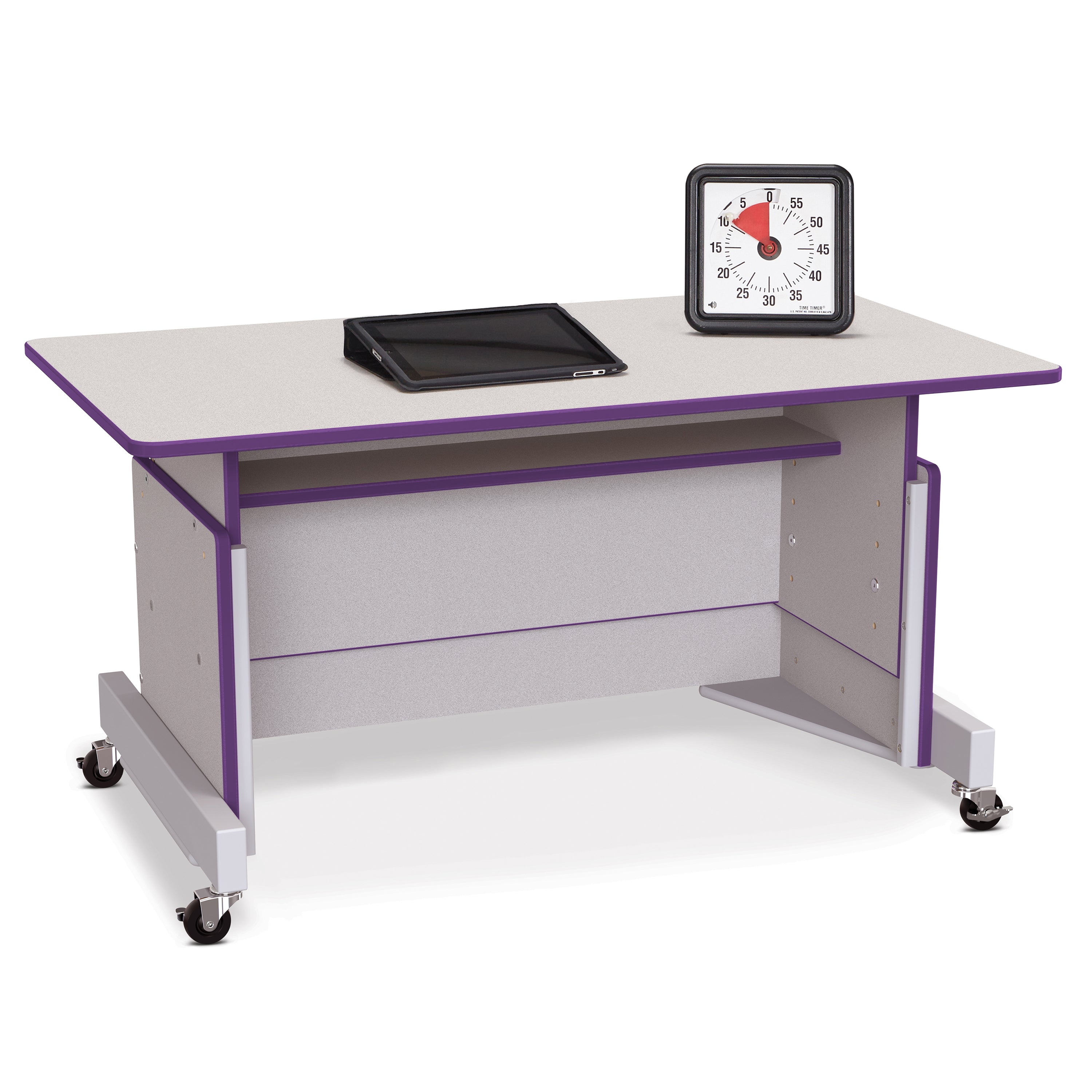 3351JC004, Rainbow Accents Apollo Single Computer Desk - Purple