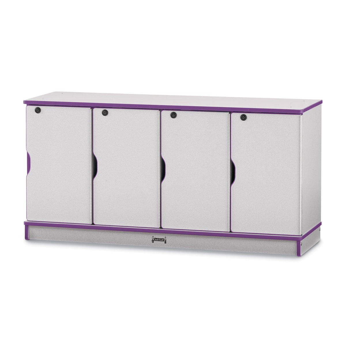 4688JC004, Rainbow Accents Stacking Lockable Lockers -  Single Stack - Purple