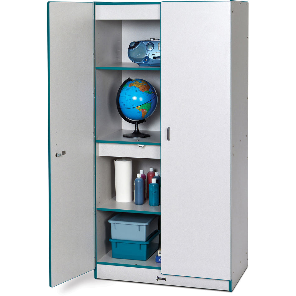 5950JC005, Rainbow Accents Storage Cabinet - Teal