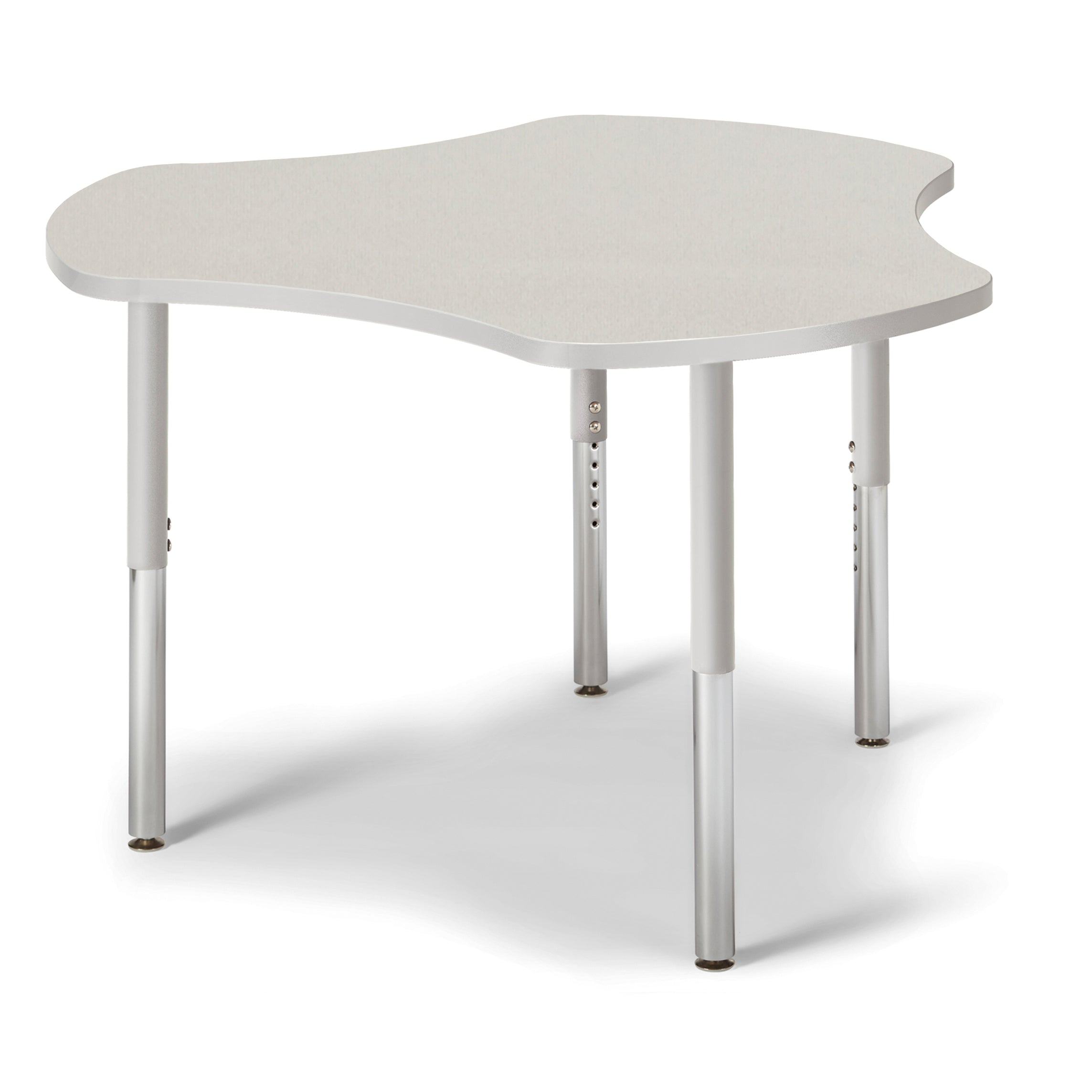 6311JCS000, Berries Collaborative Hub Table - 44" X 47" - Freckled Gray/Gray