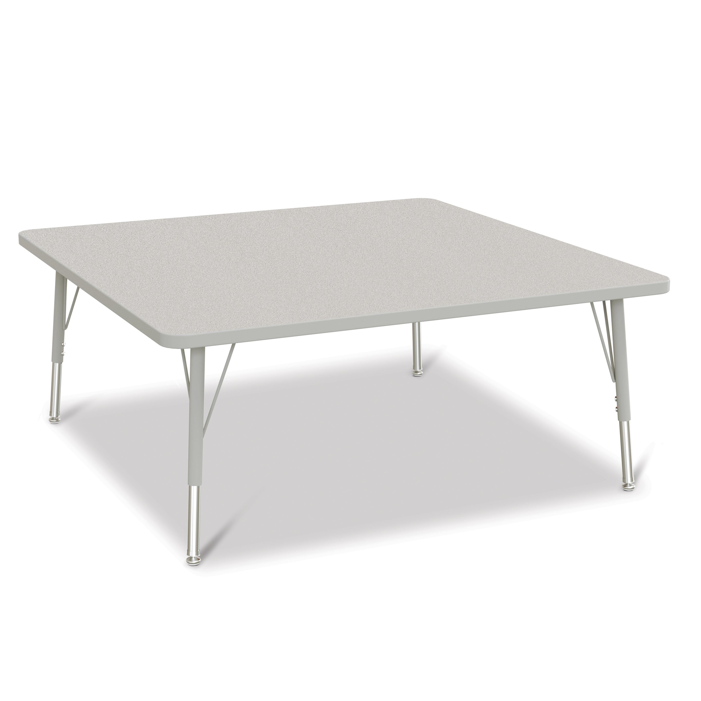 6418JCE000, Berries Square Activity Table - 48" X 48", E-height - Freckled Gray/Gray/Gray