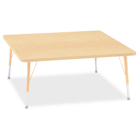 6418JCE251, Berries Square Activity Table - 48" X 48", E-height - Maple/Maple/Camel