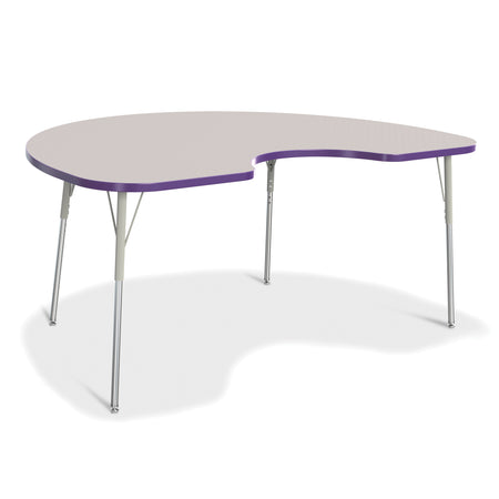 6423JCA004, Berries Kidney Activity Table - 48" X 72", A-height - Freckled Gray/Purple/Gray