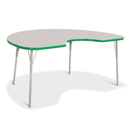 6423JCA119, Berries Kidney Activity Table - 48" X 72", A-height - Freckled Gray/Green/Gray