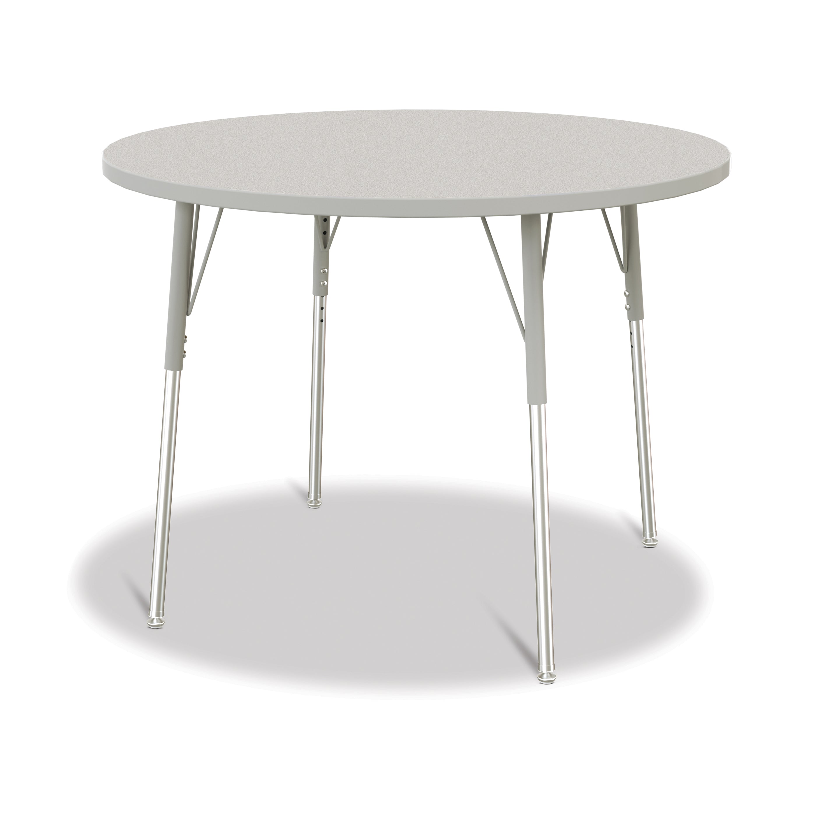 6468JCA000, Berries Round Activity Table - 42" Diameter, A-height - Freckled Gray/Gray/Gray