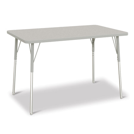 6473JCA000, Berries Rectangle Activity Table - 30" X 48", A-height - Freckled Gray/Gray/Gray