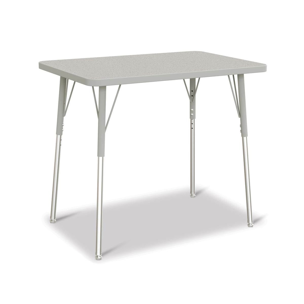 6478JCA000, Berries Rectangle Activity Table - 24" X 36", A-height - Freckled Gray/Gray/Gray