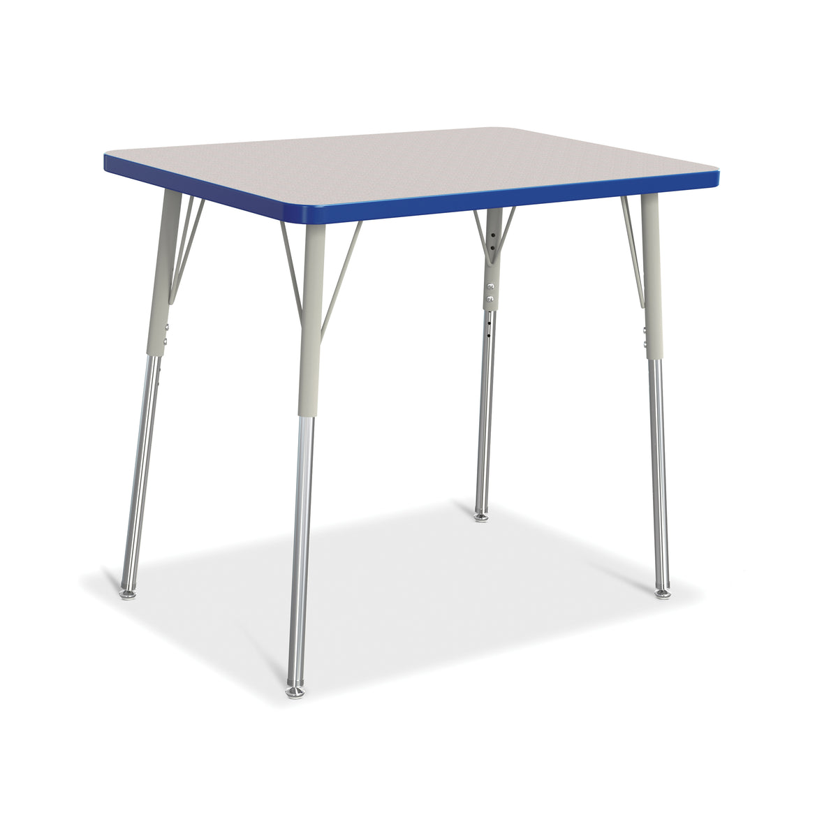 6478JCA003, Berries Rectangle Activity Table - 24" X 36", A-height - Freckled Gray/Blue/Gray