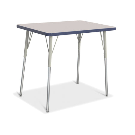 6478JCA112, Berries Rectangle Activity Table - 24" X 36", A-height - Freckled Gray/Navy/Gray