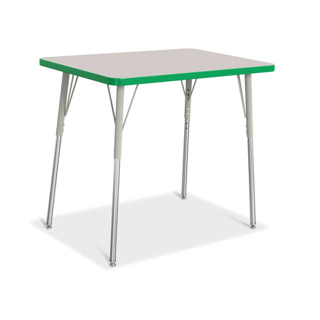 6478JCA119, Berries Rectangle Activity Table - 24" X 36", A-height - Freckled Gray/Green/Gray