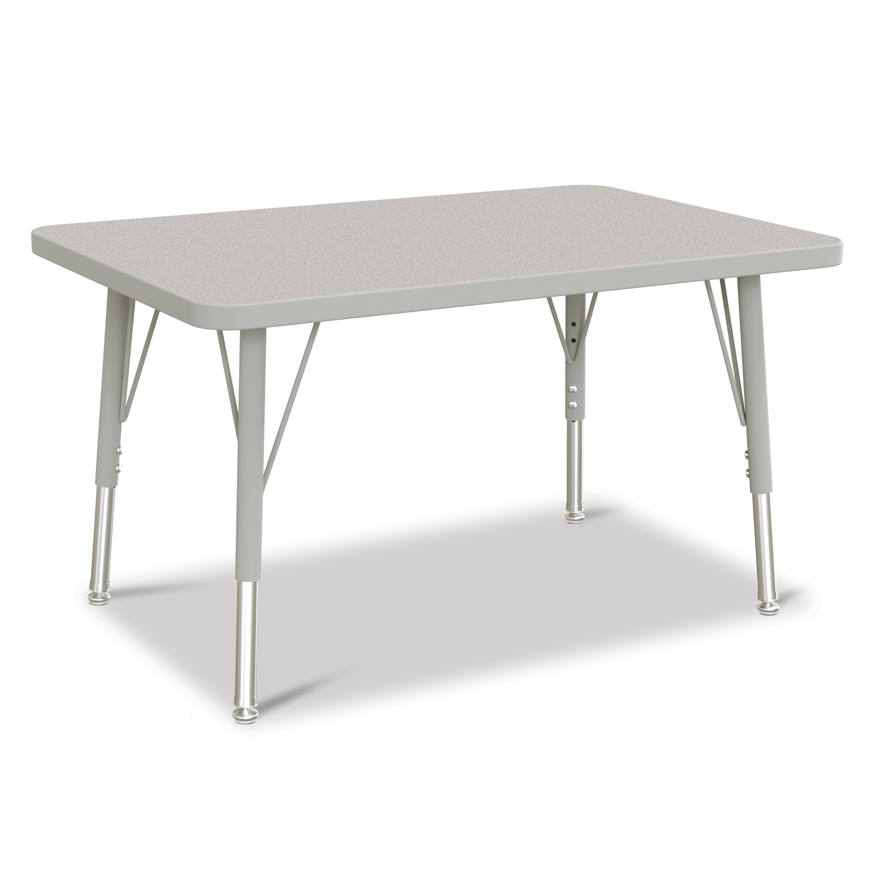 6478JCE000, Berries Rectangle Activity Table - 24" X 36", E-height - Freckled Gray/Gray/Gray
