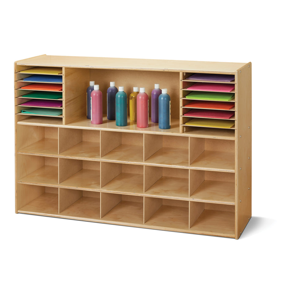 7030YT, Young Time Sectional Cubbie-Tray Storage - without Bins