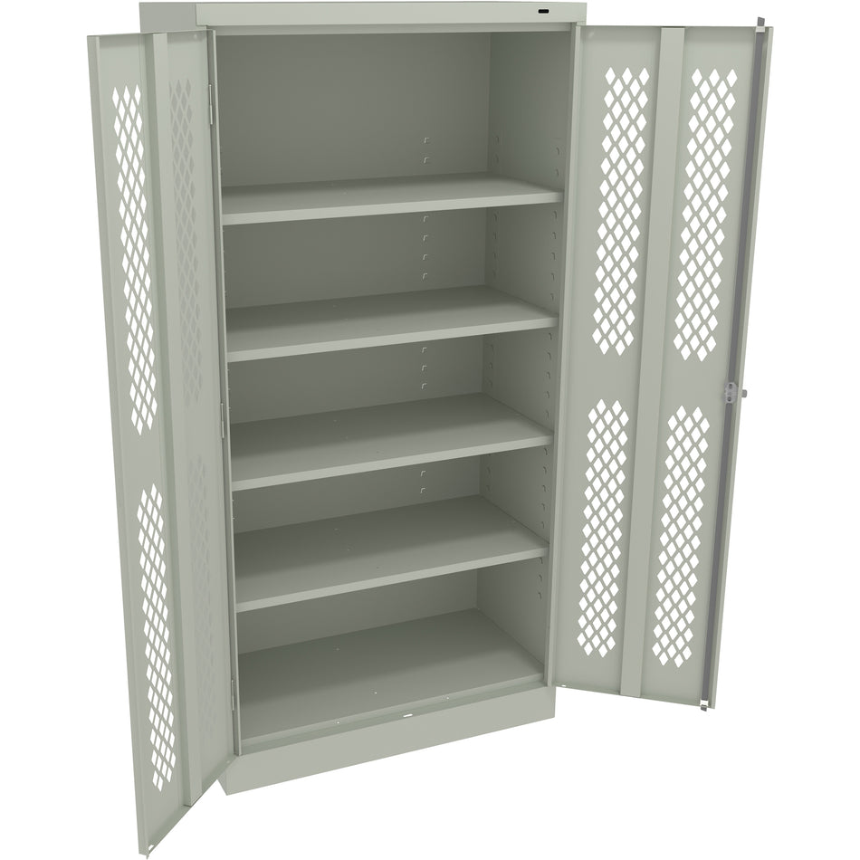 Tennsco 72" High Standard Traditional Cabinet with Perforated Doors - Assembled, 7218-PD