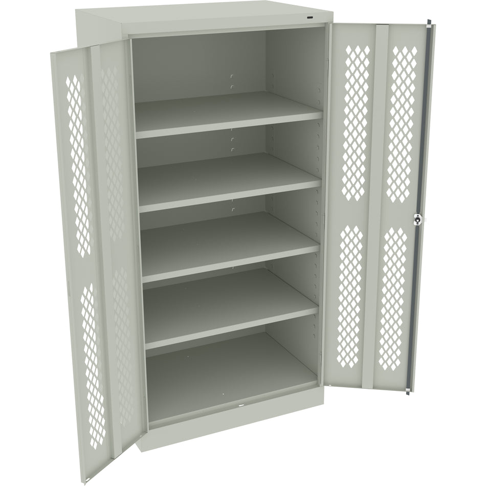 Tennsco 72" High Standard Traditional Cabinet with Perforated Doors - Assembled, 7224-PD