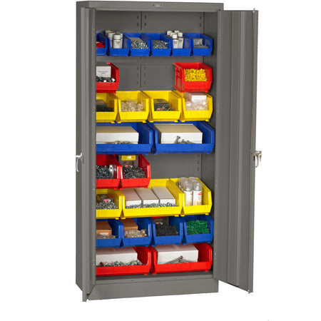 Tennsco 78" High Bin Box Storage Cabinet - Assembled, 7818BC