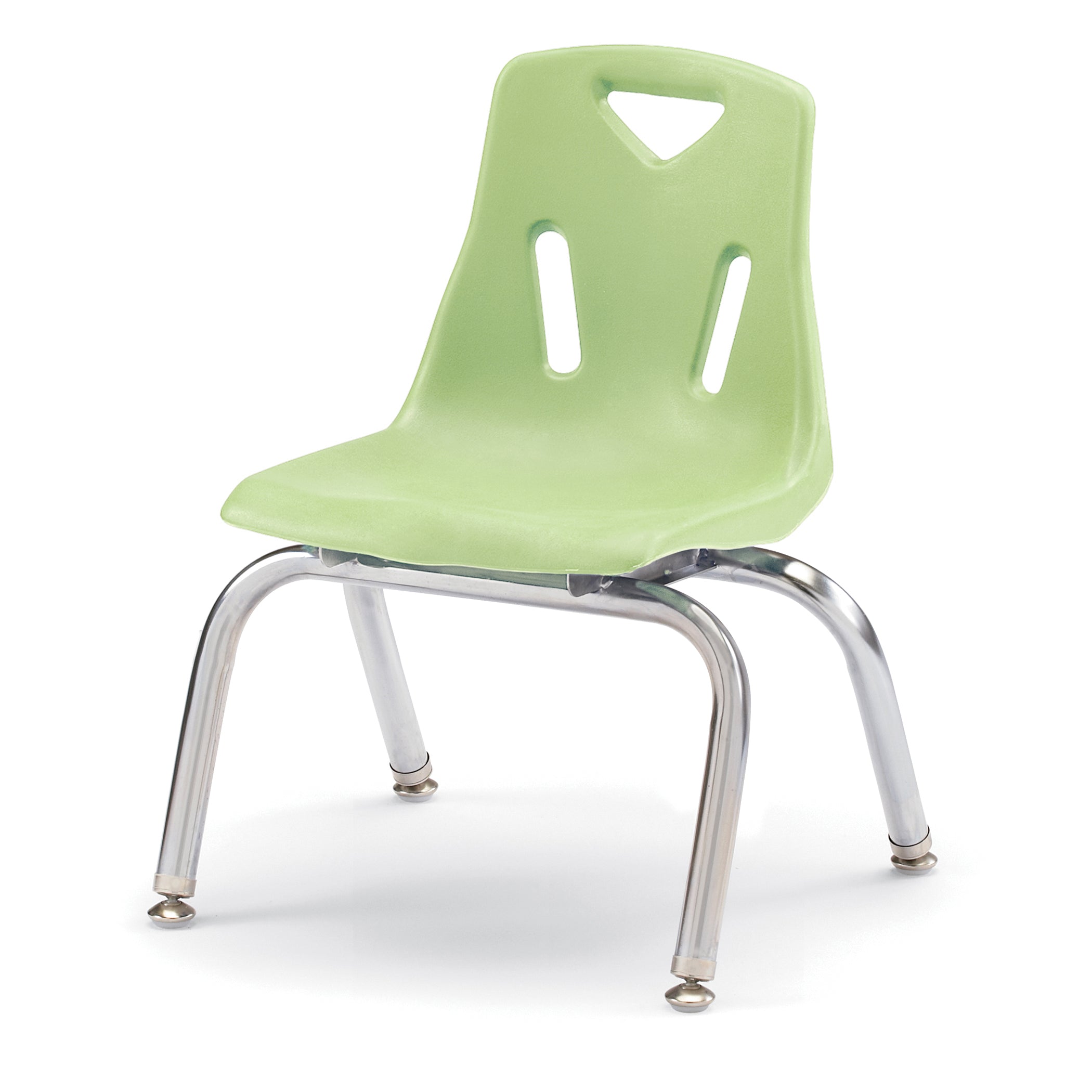 8140JC1130, Berries Stacking Chair with Chrome-Plated Legs - 10" Ht - Key Lime