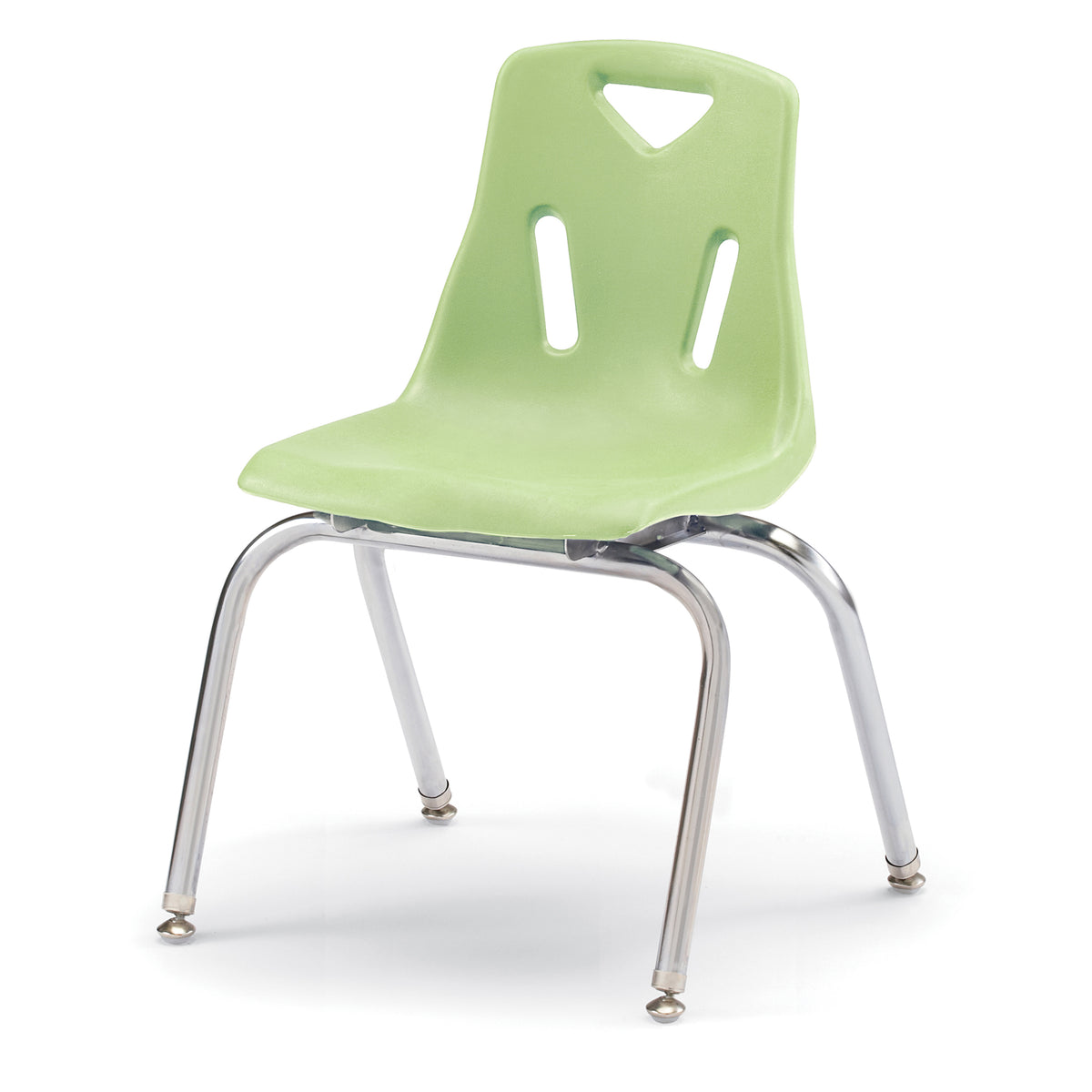 8146JC1130, Berries Stacking Chair with Chrome-Plated Legs - 16" Ht - Key Lime