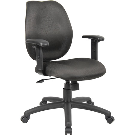 Black Task Chair with Adjustable Arms, B1014-BK