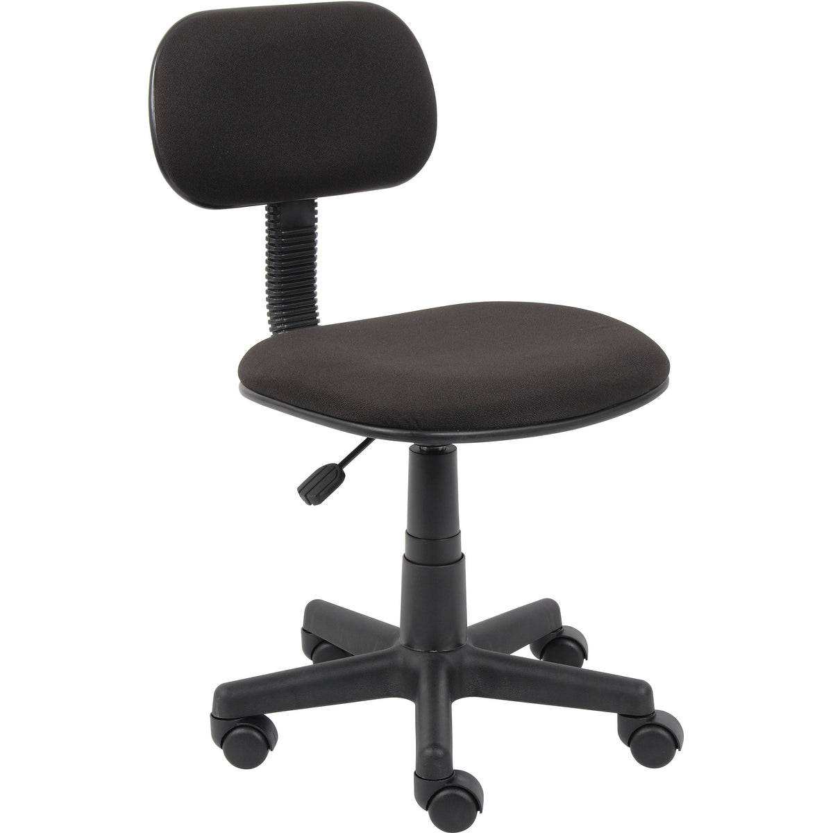 Black Fabric Steno Chair, B205-BK