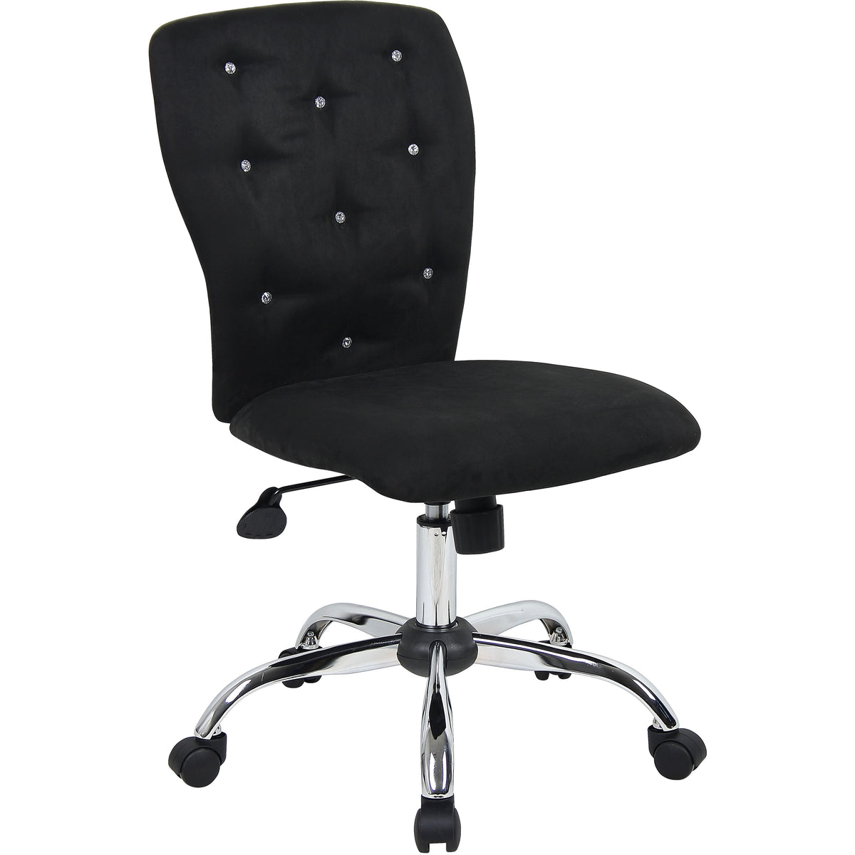 Tiffany Microfiber Chair-Black, B220-BK