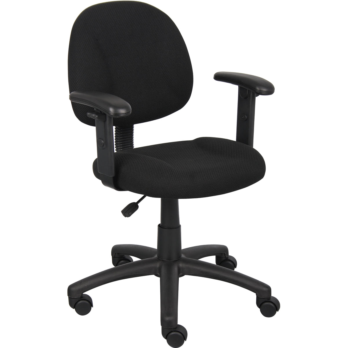Black Deluxe Posture Chair with Adjustable Arms, B316-BK