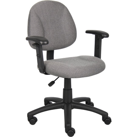 Grey Deluxe Posture Chair with Adjustable Arms, B316-GY