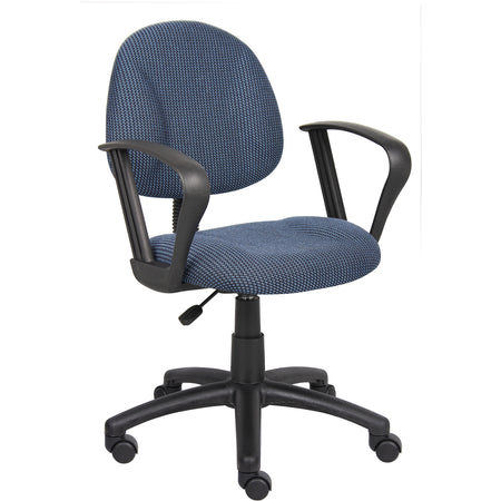 Blue Deluxe Posture Chair with Loop Arms, B317-BE