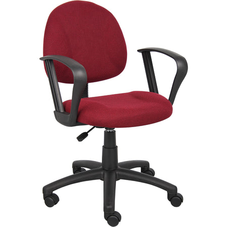 Burgundy Deluxe Posture Chair with Loop Arms, B317-BY