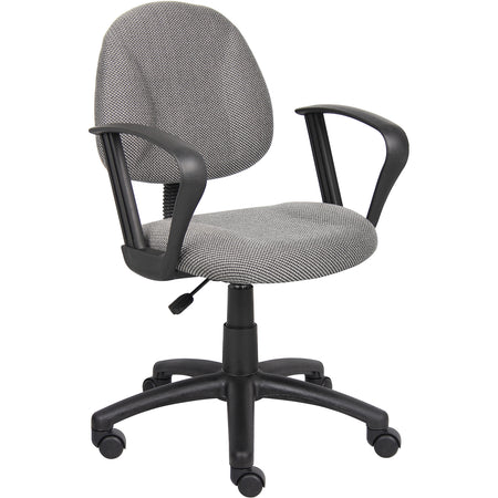 Grey Deluxe Posture Chair with Loop Arms, B317-GY