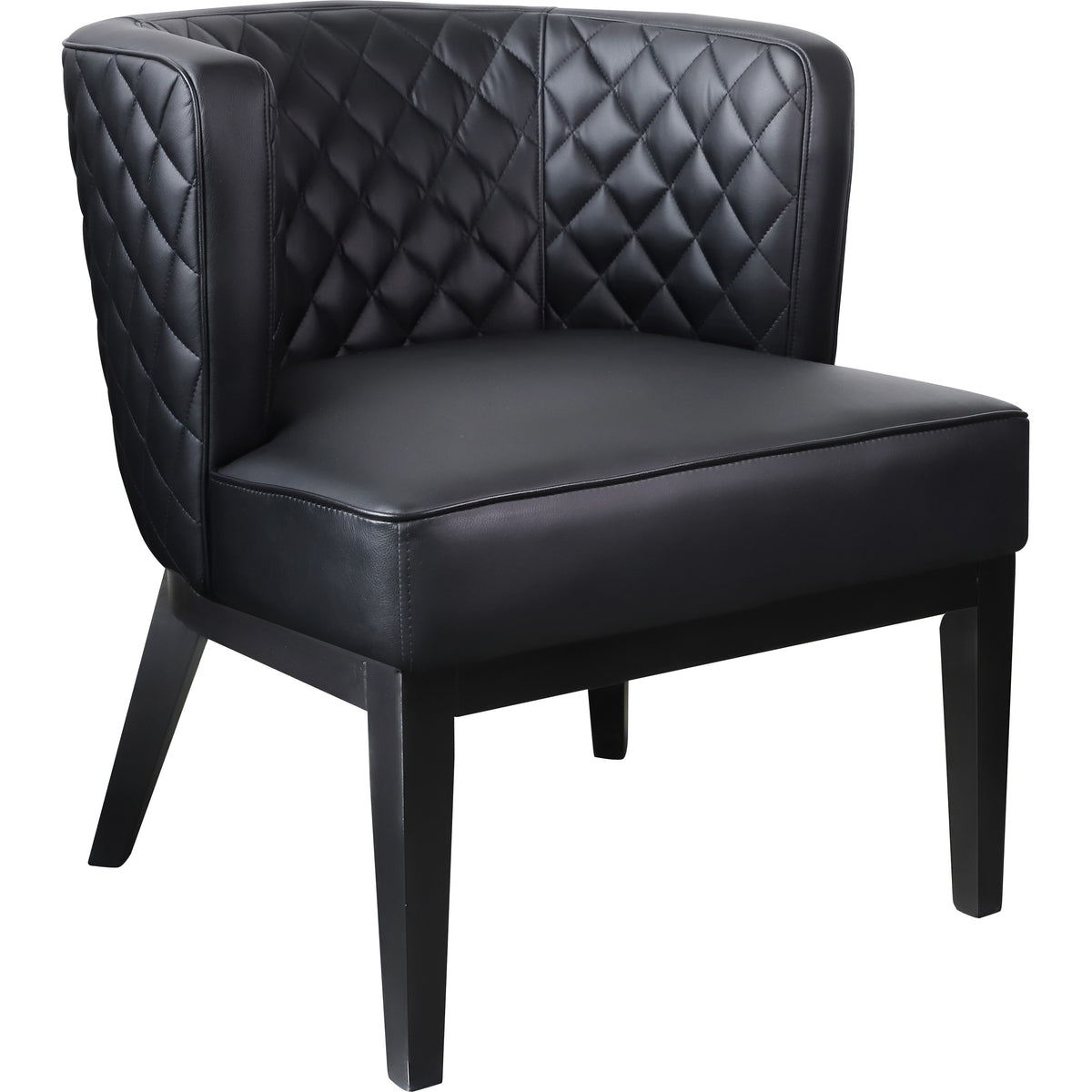 Ava Quilted guest, accent or dining chair - Black, B529QBK-BK
