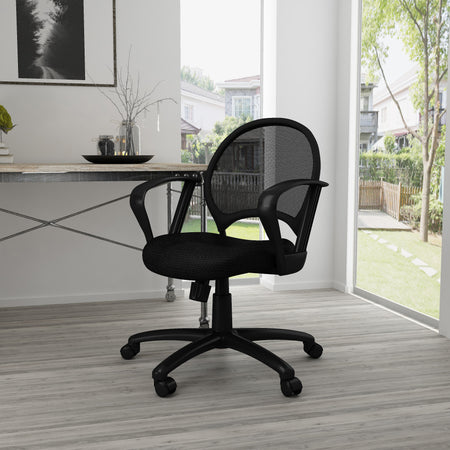 Mesh Chair With Loop Arms, B6217