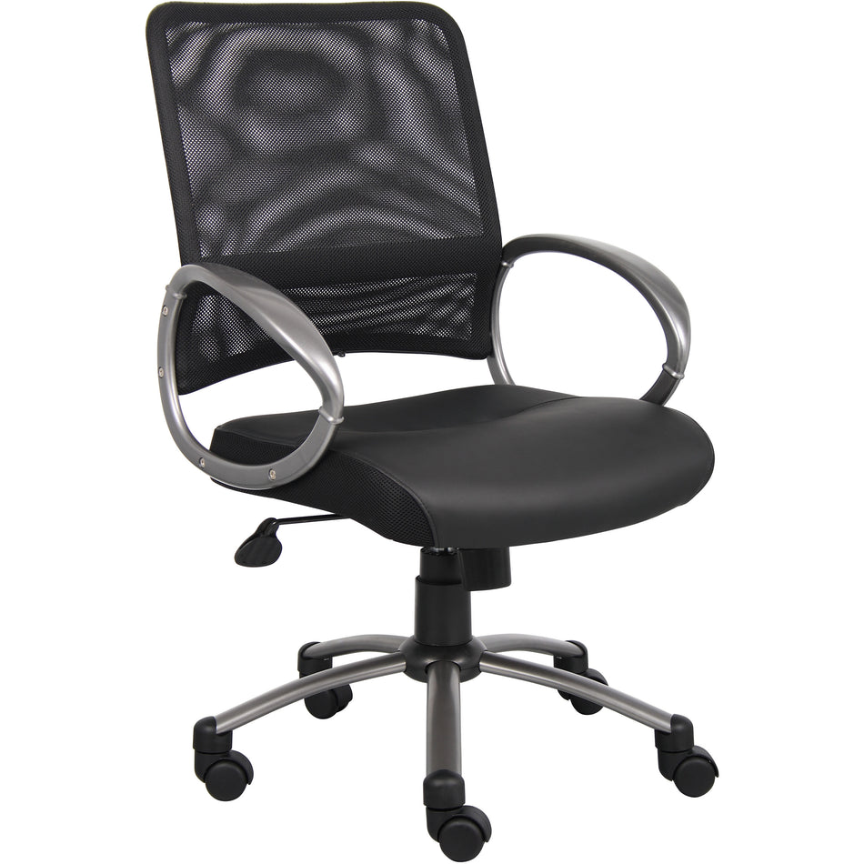 Mesh Back with Pewter Finish Task Chair, B6406