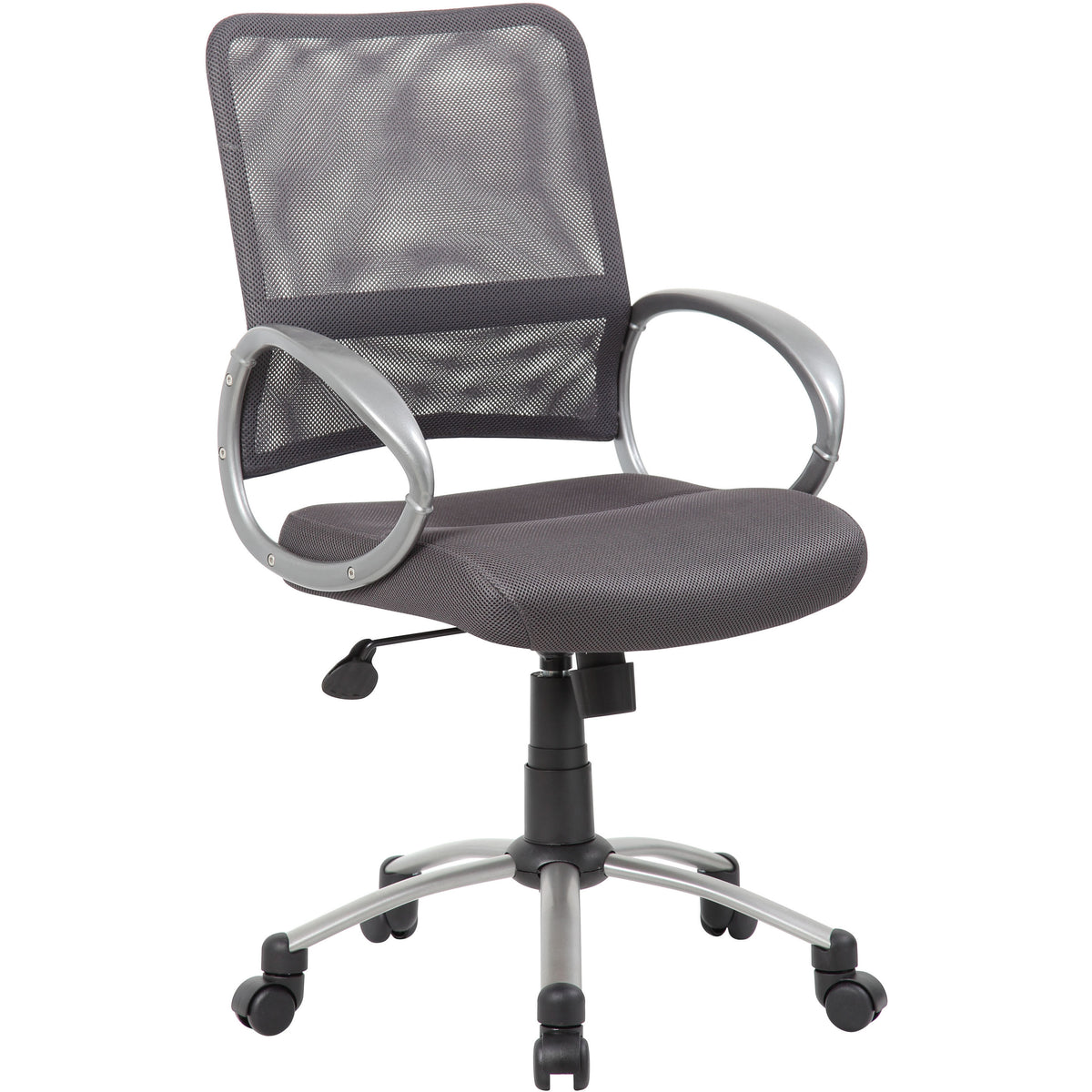 Mesh Back with Pewter Finish Task Chair, B6416-CG